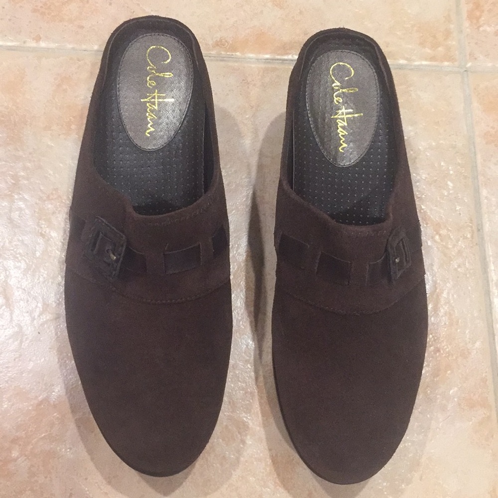 Brand New Cole Haan Brown Mules